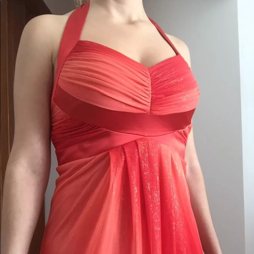 Coral Red Dress